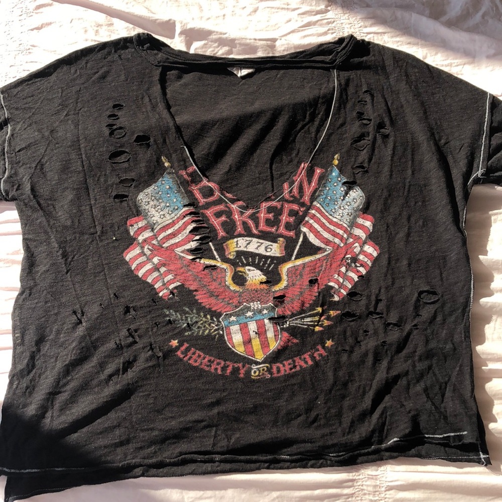 COPY - Vintage, cut-out, black T-shirt